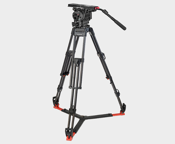 2560 Head & 60L Mitchell Tripod with Floor Spreader