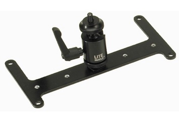 Litepanels 1x1 Base Plate with Deluxe Ball Head Shoe Mount