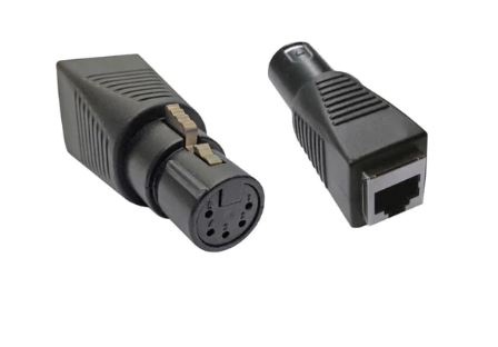 DMX 5-Pin Female to RJ45 Connector
