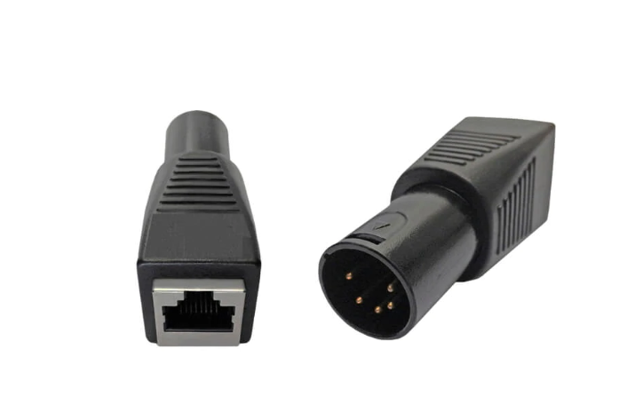DMX 5-Pin Male to RJ45 Connector