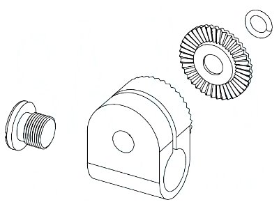 S2362-1903 Clamp kit pan arm DV75 - Spares