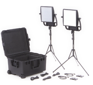 Astra 6X Bi-Color LED Panel Traveler Duo Gold Mount Kit