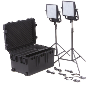 Astra 6X Bi-Color LED Panel Traveler Duo V-Mount Kit